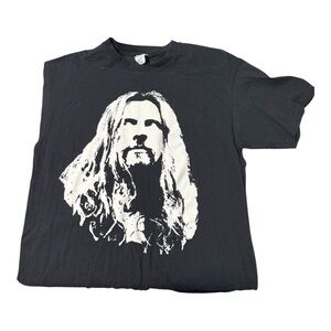 Black Rob Zombie Short Sleeve Tee with Graphic Print